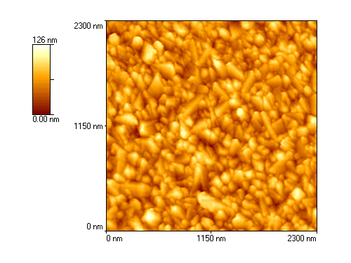 Surface of a FTO layer